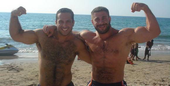 bodybuilder porn stars Adam Champ & Carlo Masi