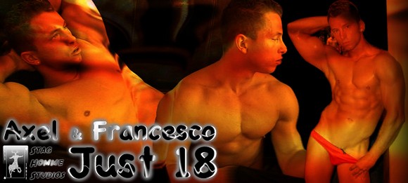 Muscular new porn star Axel McDougal