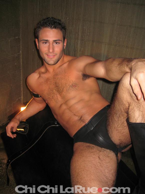 gay porn star Blake Riley on the set of Taken