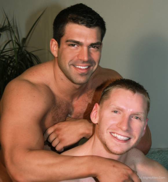 Bodybuilder gay porn star VINCE FERELLI and Rock Logan
