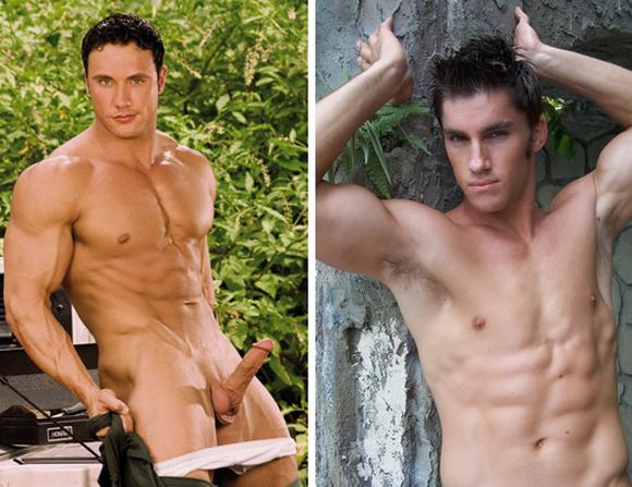 muscular gay porn star Jason Adonis Hayden Stephens at Jet Set Men