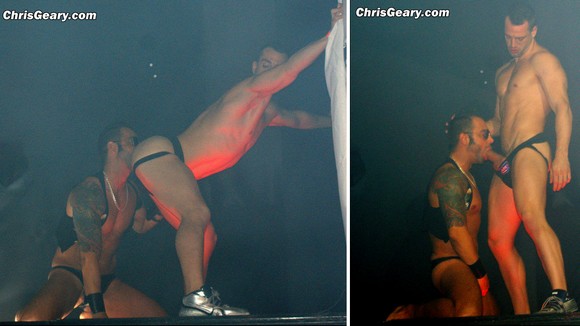 gay porn star Martin Mazza and Marco Blaze live sex show at SuperMartXe 