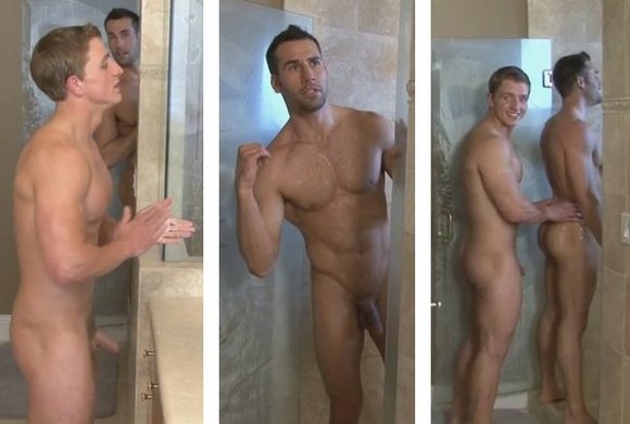 Bathroom Orgy - Marcus Mojo, Rod Daily, Tyler Hunt & Zac Bathroom Orgy