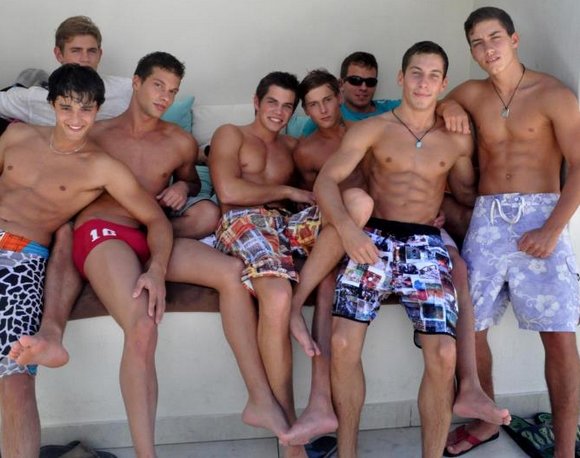 Bel Ami Boys Enjoy Pool Party at Glen Hotel in Cape Town