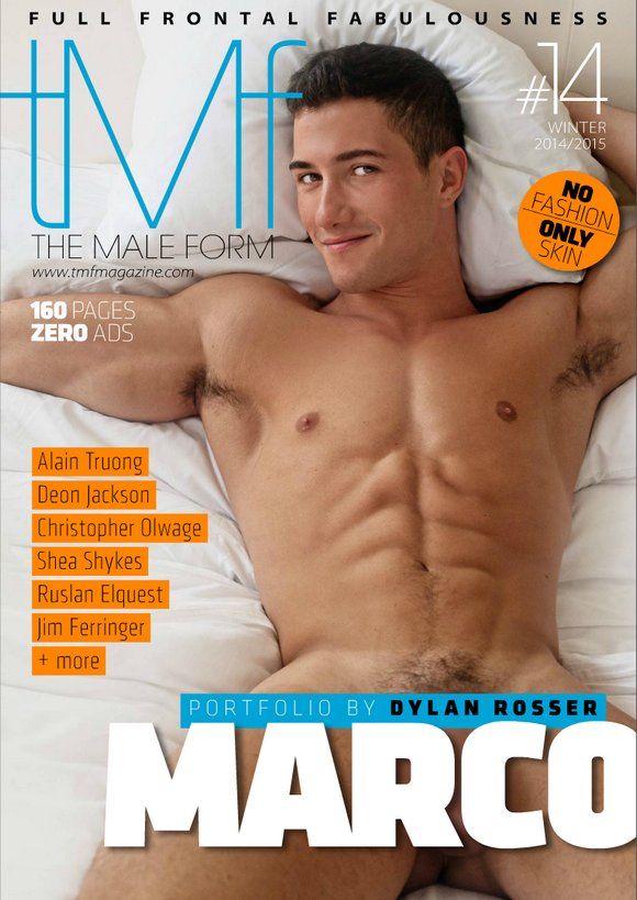 Vintage Gay Male Porn Stars - Marco Rubi on Cover of Dylan Rosser's The Male Form Magazine