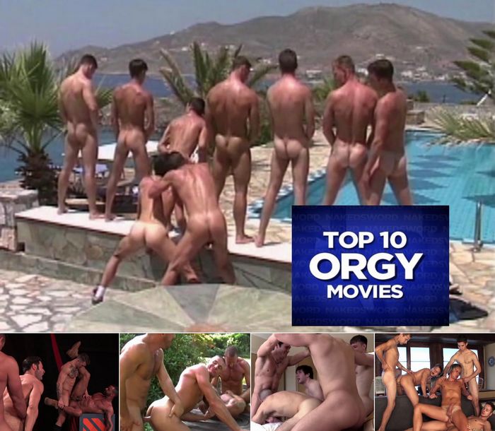 Gay Sex Orgy Porn - Nakedsword's Top Ten Gay Porn ORGY Movies