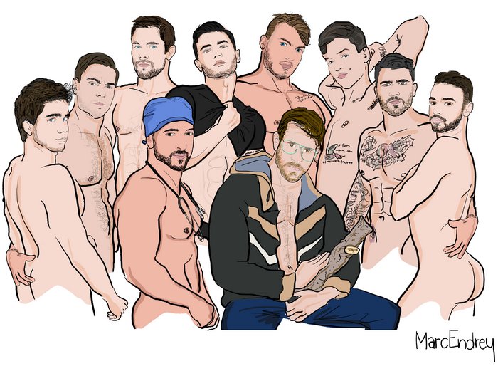 Illustration Porn - Meet Gay Porn Star Illustrator Marc Endrey