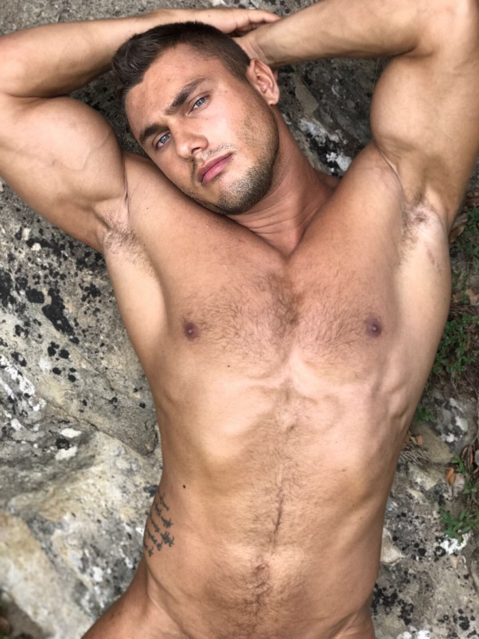 Brock Magnus Hot New Bodybuilder Gay Porn Star From Czech Republic Shooting His First Scene