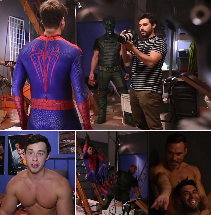 Spider Man Porn Parody - Behind the Scenes of Spider-Man: A Gay XXX Parody [Video]