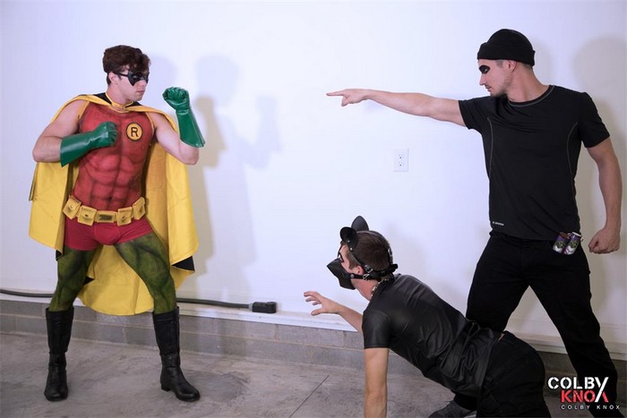 Male Cosplay Gay Porn - Robin Gets Fucked By 2 Villains in The Adventures of Batman ...