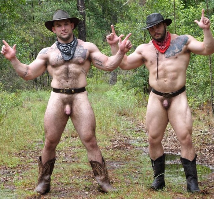 Cowboy - Musclebound Cowboys Jack & Buck Carter Fuck Bareback