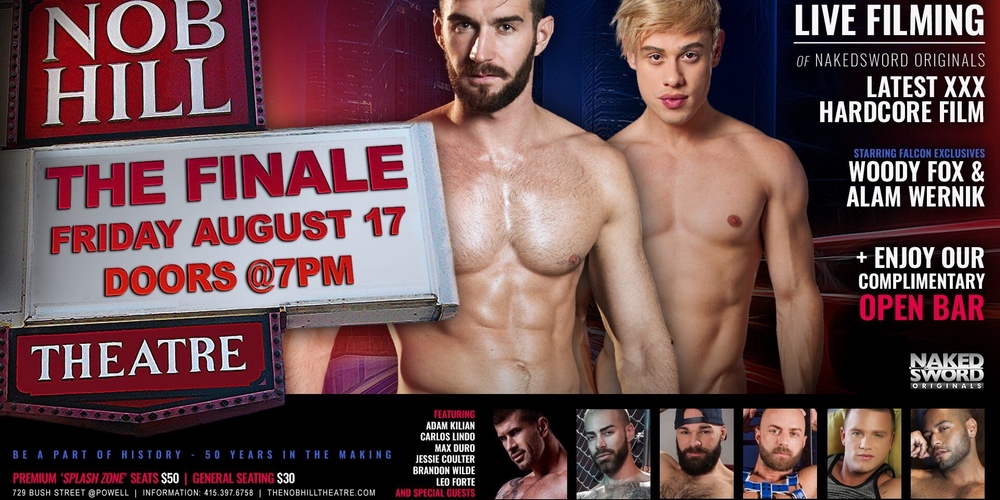 Join NakedSwords Live Filming Of A Gay Porn Movie At Nob Hill Theatre