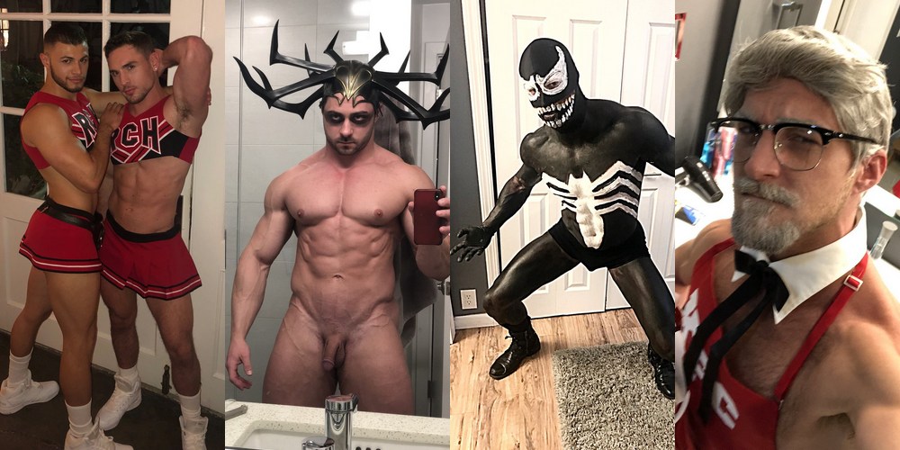 1000px x 500px - Slutty Costumes Gay Porn Stars Wear This Halloween 2018