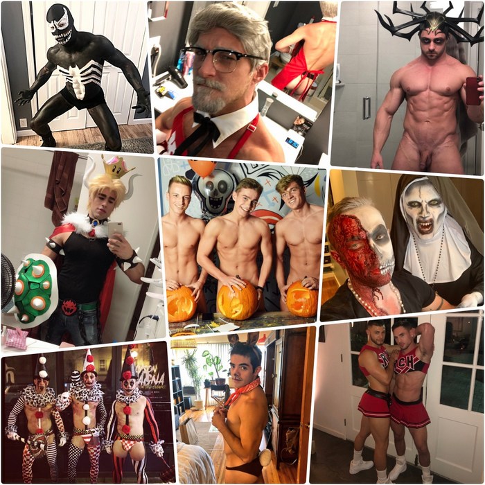 700px x 700px - Slutty Costumes Gay Porn Stars Wear This Halloween 2018