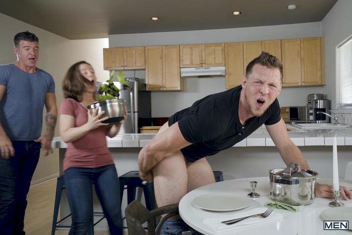 Gay Porn In Kitchen - Ready For Another â€œRight In Front Of My Salad!â€ Scenario ...