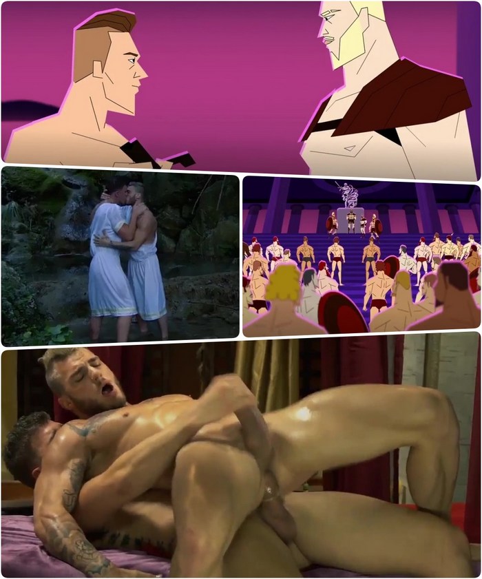 700px x 841px - Men.com Blends Cartoon Animation With Gay Porn In The First ...