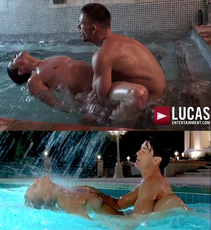 Pool Sex Porn - Gay Porn Stars Dakota Payne & Andrey Vic Recreate That Pool ...