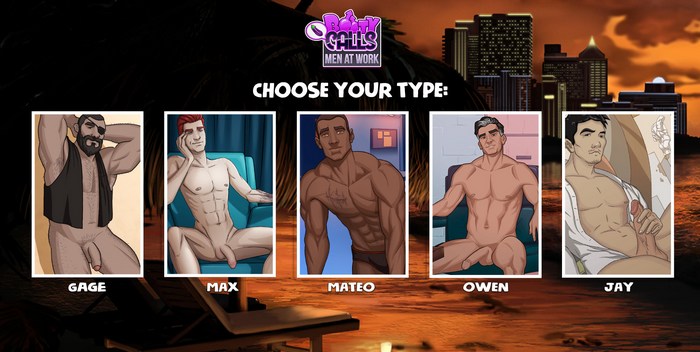700px x 352px - BOOTY CALLS MEN AT WORK: New Gay Porn Game