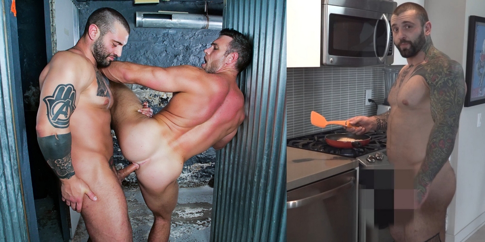 Cooking And Fucking - Watch: Gay Porn Hunk Markus Kage Cooking Naked, Fucking Alex Mecum ...
