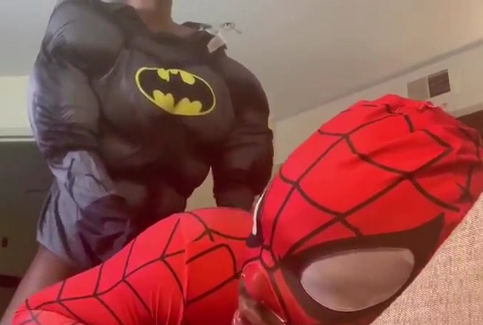 Spider Man Porn - Gay Porn Parody: Spider-Man Takes Batman's Massive Cock